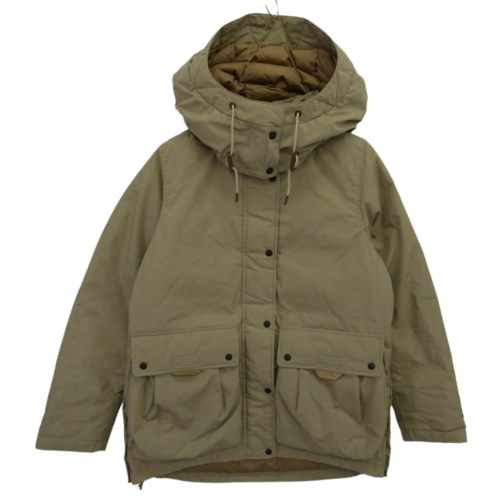 NANGA ナンガ TAKIBI DOWN JACKET WOMEN レディース タキビ ダウン ジャケット カーキ系 WXS【中古】