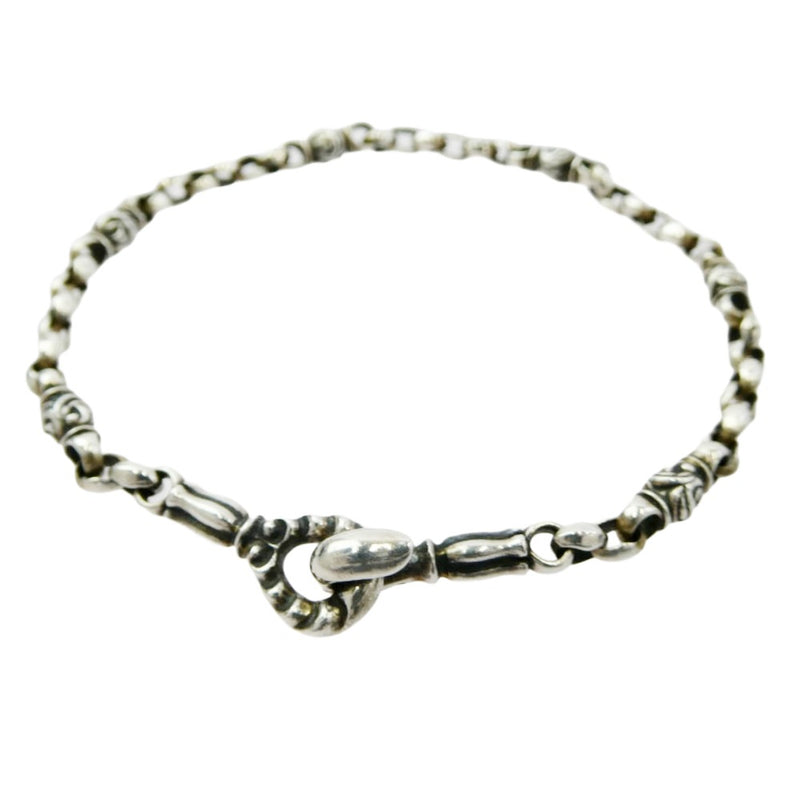 LONE ONES ロンワンズ MFNH-0007L BRACELET メイティングフライト フック ミニ シルク イーグル (L) ギャランティ付属 ブレスレット シルバー系【中古】