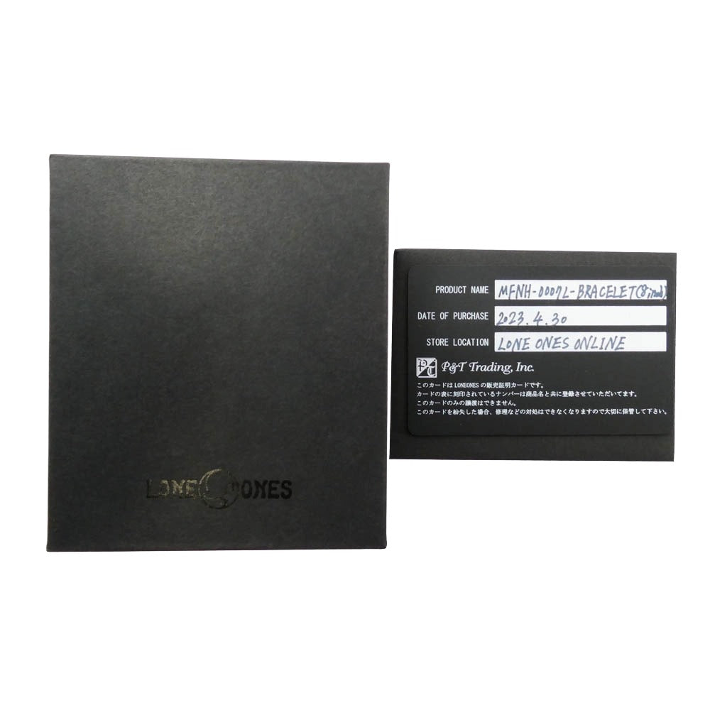 LONE ONES ロンワンズ MFNH-0007L BRACELET メイティングフライト フック ミニ シルク イーグル (L) ギャランティ付属 ブレスレット シルバー系【中古】