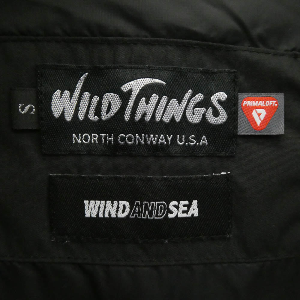 WIND AND SEA ウィンダンシー × WILD THINGS WDS Denari Jacket ワイルドシングス デナリ ジャケット 中綿ジャケット ブラック系 S【中古】