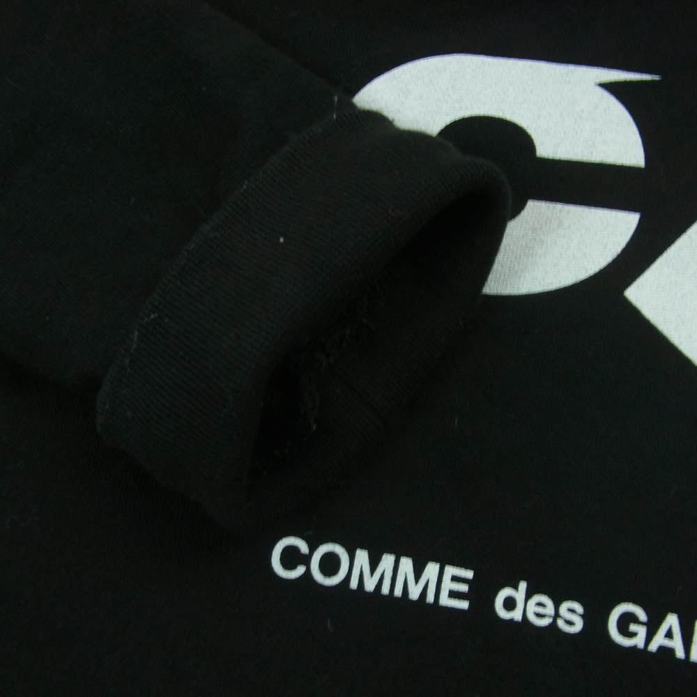 COMME des GARCONS コムデギャルソン SZ-T023 CDGロゴプリント HOODED SWEATSHIRT フーデッド スウェットシャツ パーカー ブラック系 XL【中古】