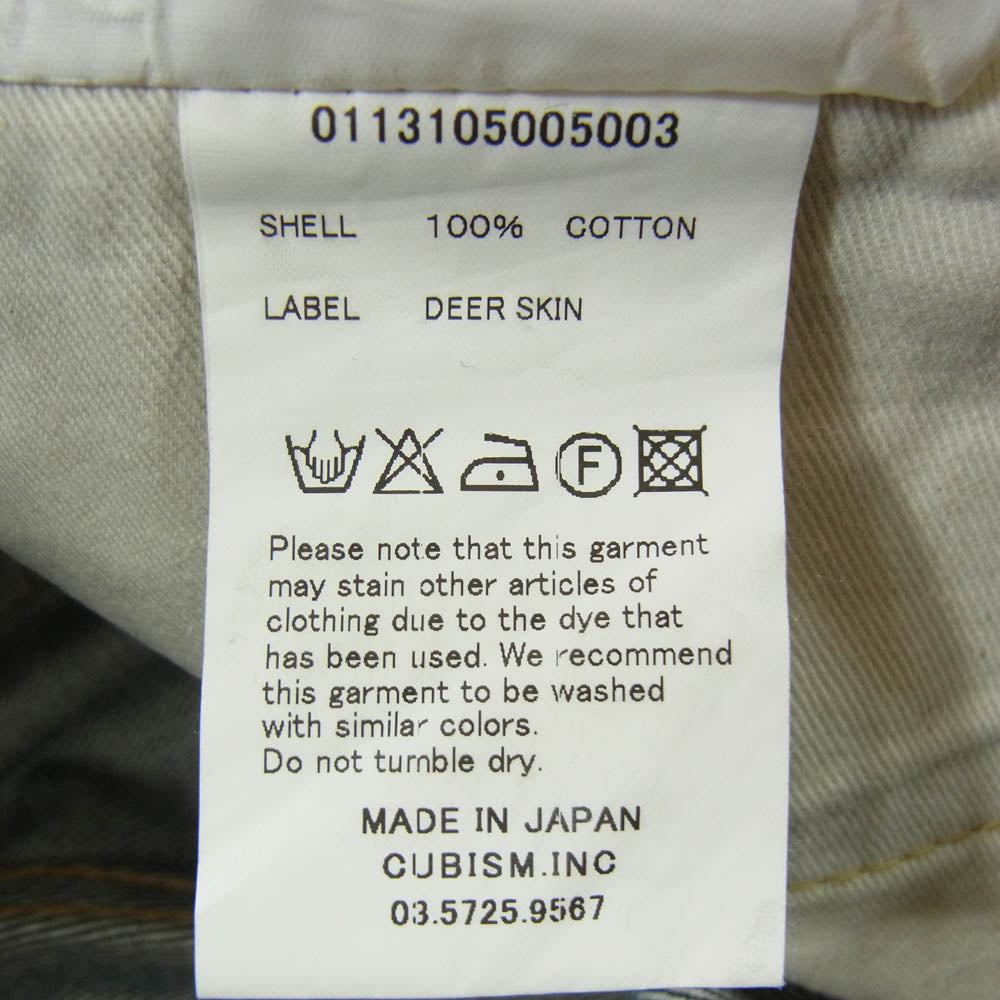 VISVIM ビズビム 0113105005003 SOCIAL SCULPTURE DENIM 04R ソーシャルスカルプチャー デニムパンツ ジーンズ インディゴブルー系 W-34 L-30【中古】