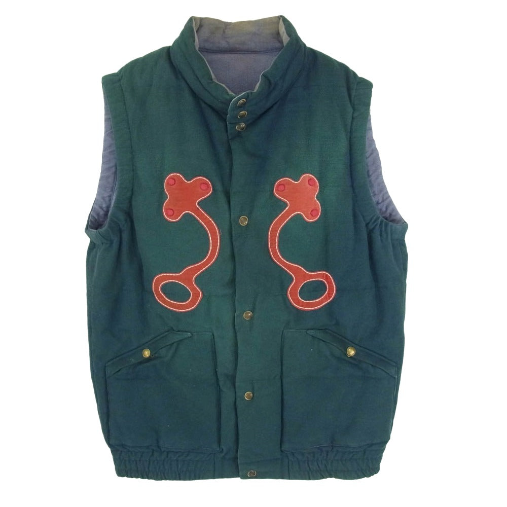 VISVIM ビズビム 13AW 0113205013008 INSULATOR DOWN VEST SHAMROCK リバースブルダウンベスト ベスト グリーン系 3【中古】