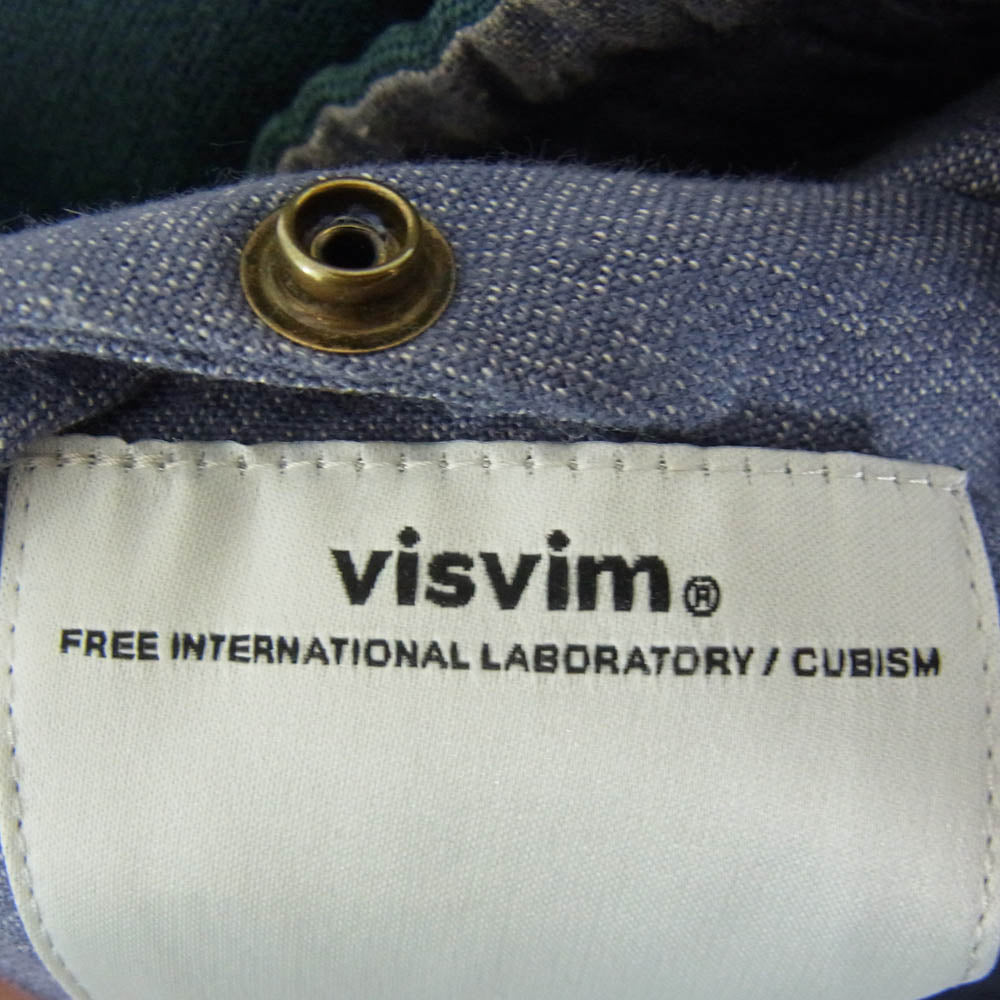 VISVIM ビズビム 13AW 0113205013008 INSULATOR DOWN VEST SHAMROCK リバースブルダウンベスト ベスト グリーン系 3【中古】