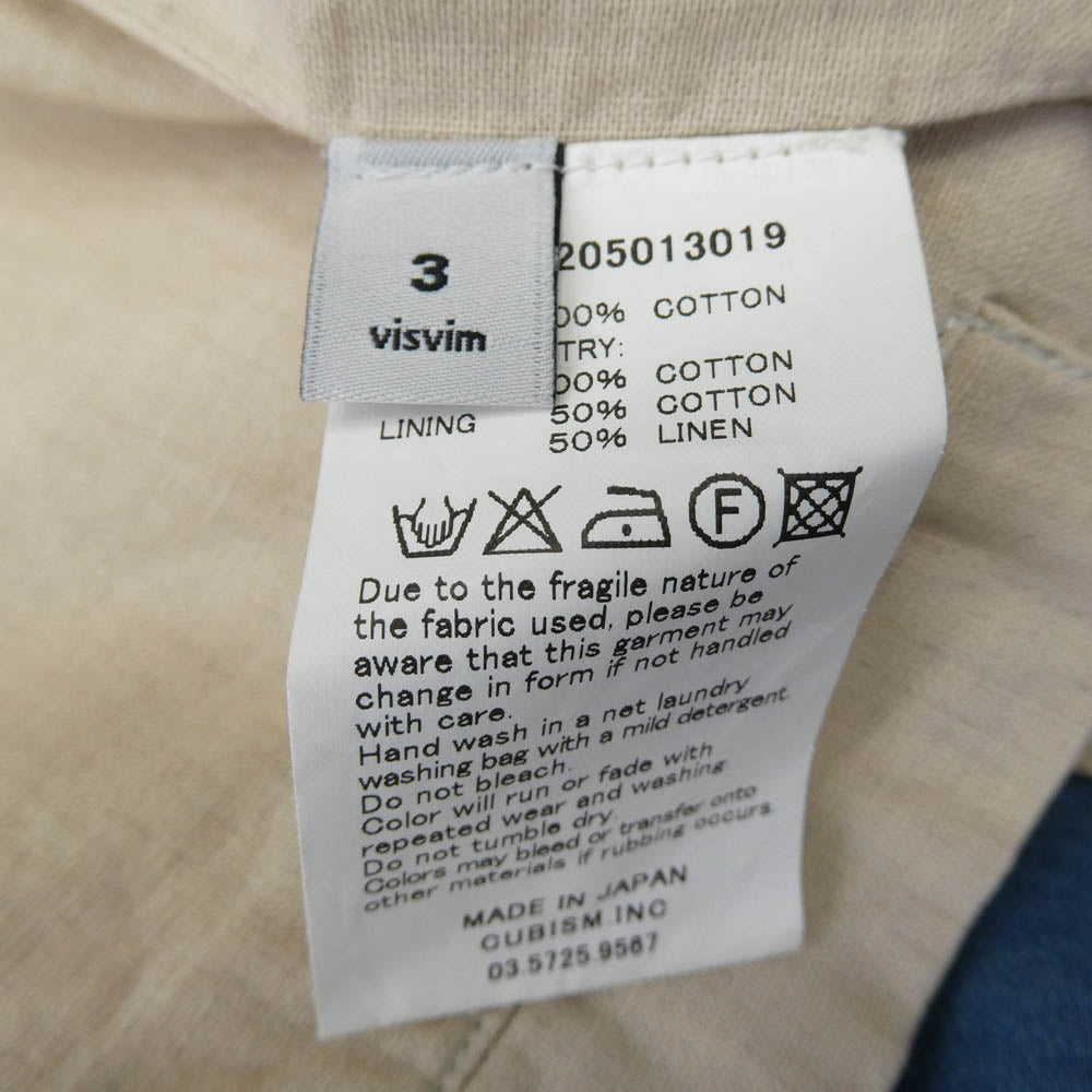 VISVIM ビズビム 13AW 0113205013019 POTOMAC JKT ポトマックジャケット デニム ジャケット インディゴブルー系 3【中古】