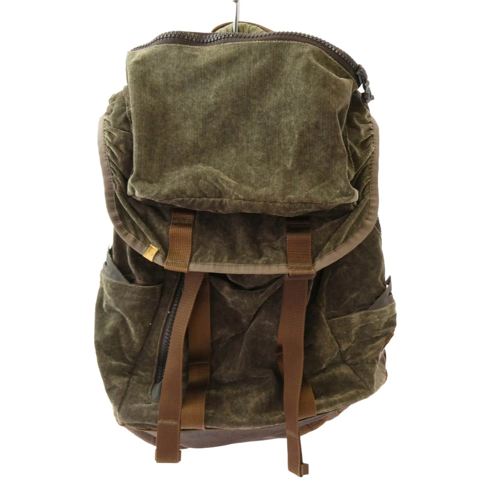 VISVIM ビズビム MILITARY BACKPACK ミリタリー コーデュロイ バックパック カーキ系【中古】