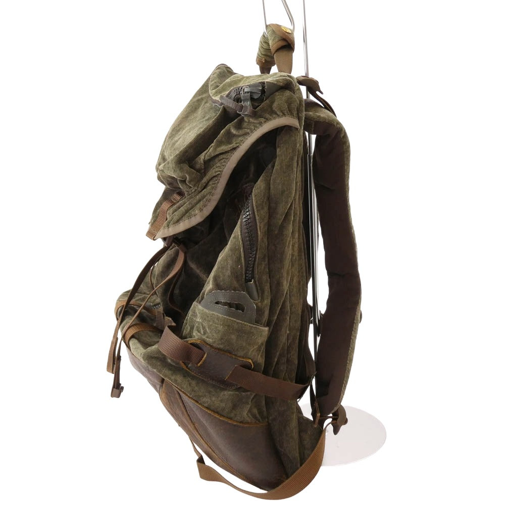 VISVIM ビズビム MILITARY BACKPACK ミリタリー コーデュロイ バックパック カーキ系【中古】