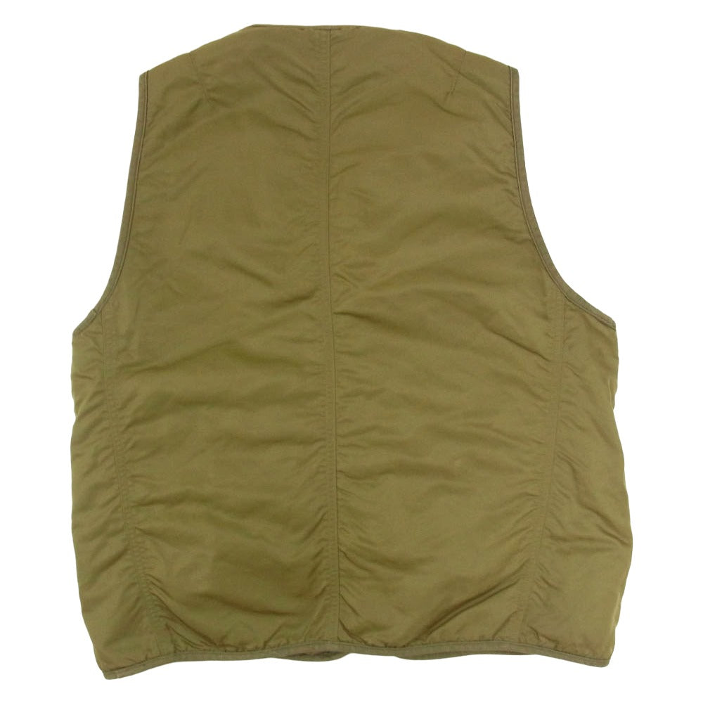 VISVIM ビズビム 19SS 0119105013023 IRIS LINER VEST 泥染め 加工 アイリス ライナー ベスト カーキ系 3【中古】