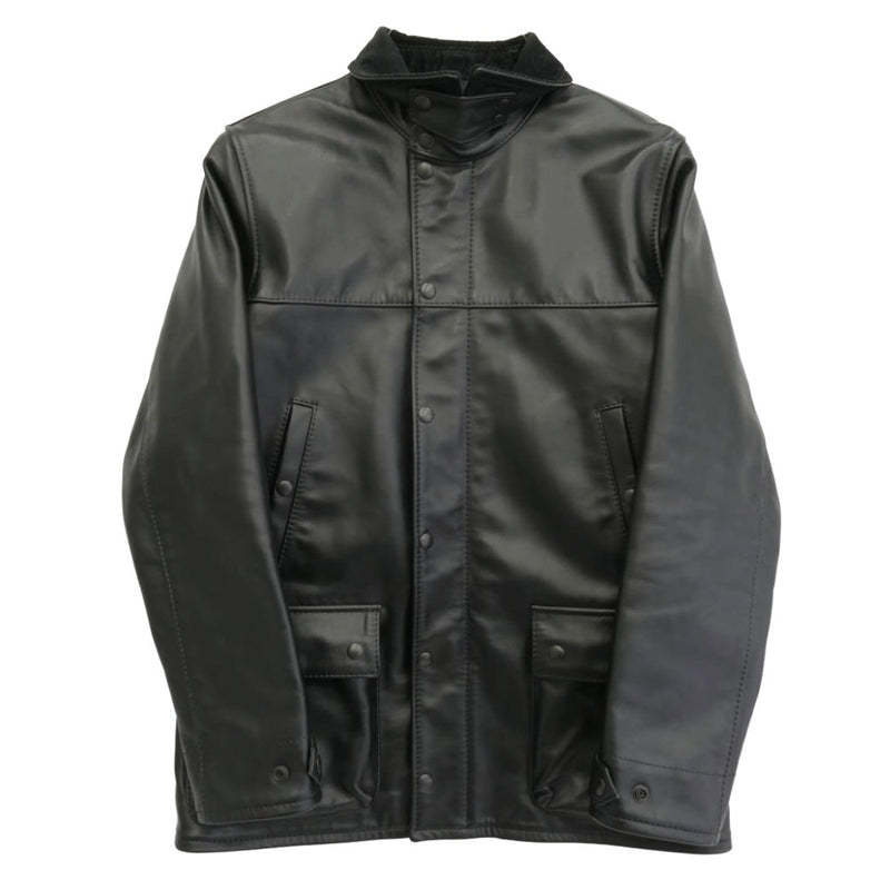 KADOYA カドヤ HEAD FACTORY ヘッドファクトリー BLACK BIRD ブラックバード レザーハーフコート レザージャケット ブラック系 L【中古】