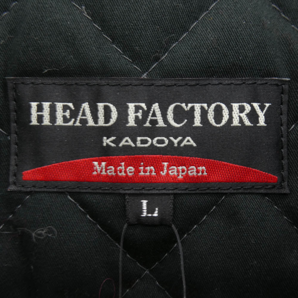 KADOYA カドヤ HEAD FACTORY ヘッドファクトリー BLACK BIRD ブラックバード レザーハーフコート レザージャケット ブラック系 L【中古】