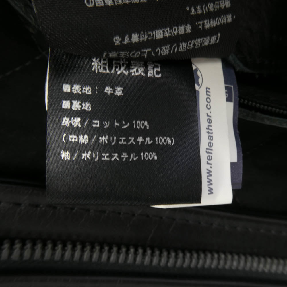 KADOYA カドヤ HEAD FACTORY ヘッドファクトリー BLACK BIRD ブラックバード レザーハーフコート レザージャケット ブラック系 L【中古】