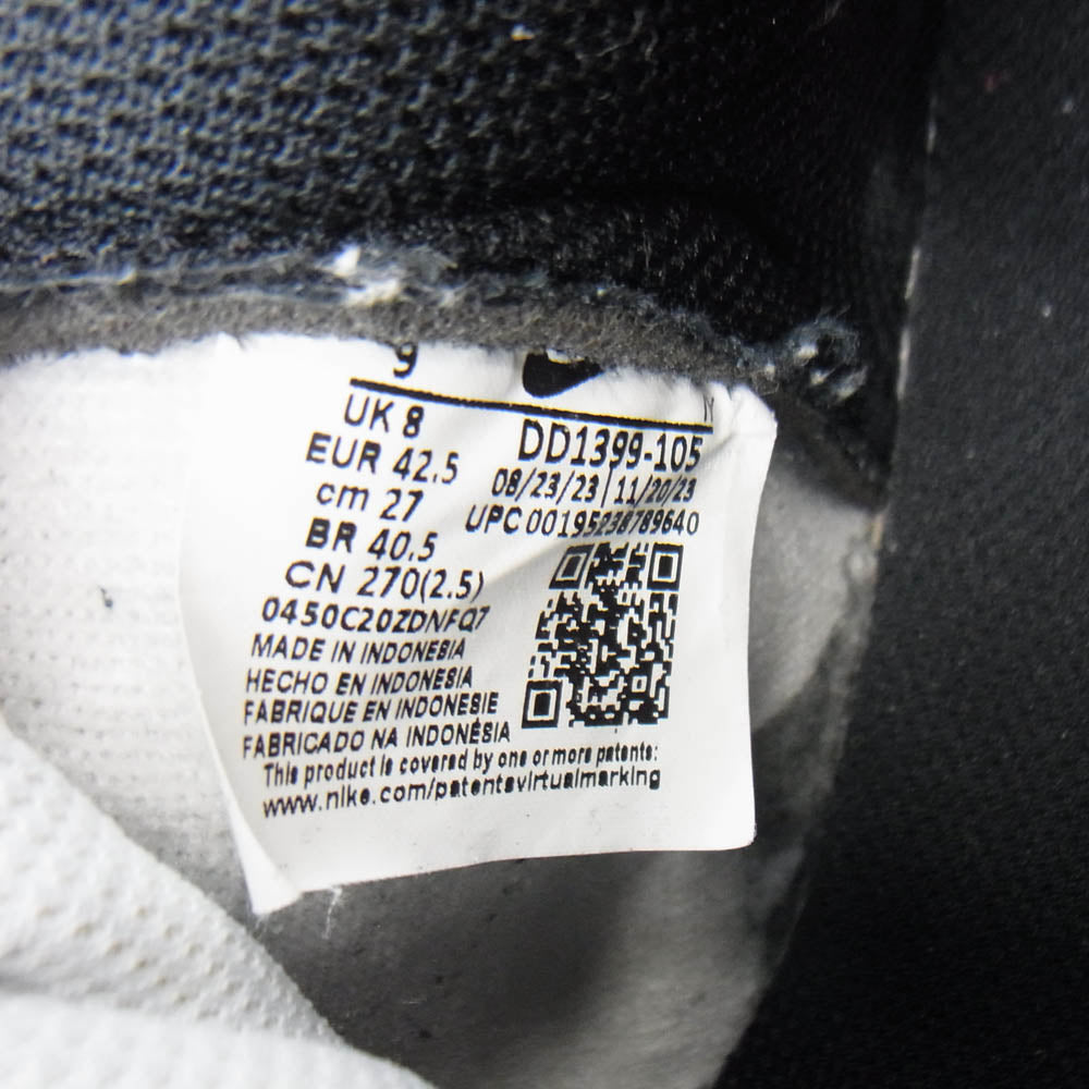 NIKE ナイキ DD1399-105 Dunk High Championship White ダンク ハイ チャンピオンシップ ホワイト ハイカットスニーカー ブラック系 ホワイト系 27cm【中古】