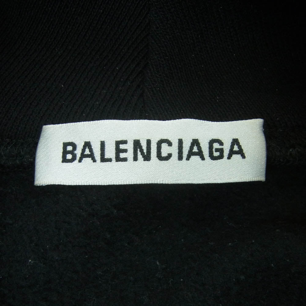 BALENCIAGA バレンシアガ 20AW 541709 WFP 裏起毛 スウェット プルオーバー パーカー ブラック系 S【中古】