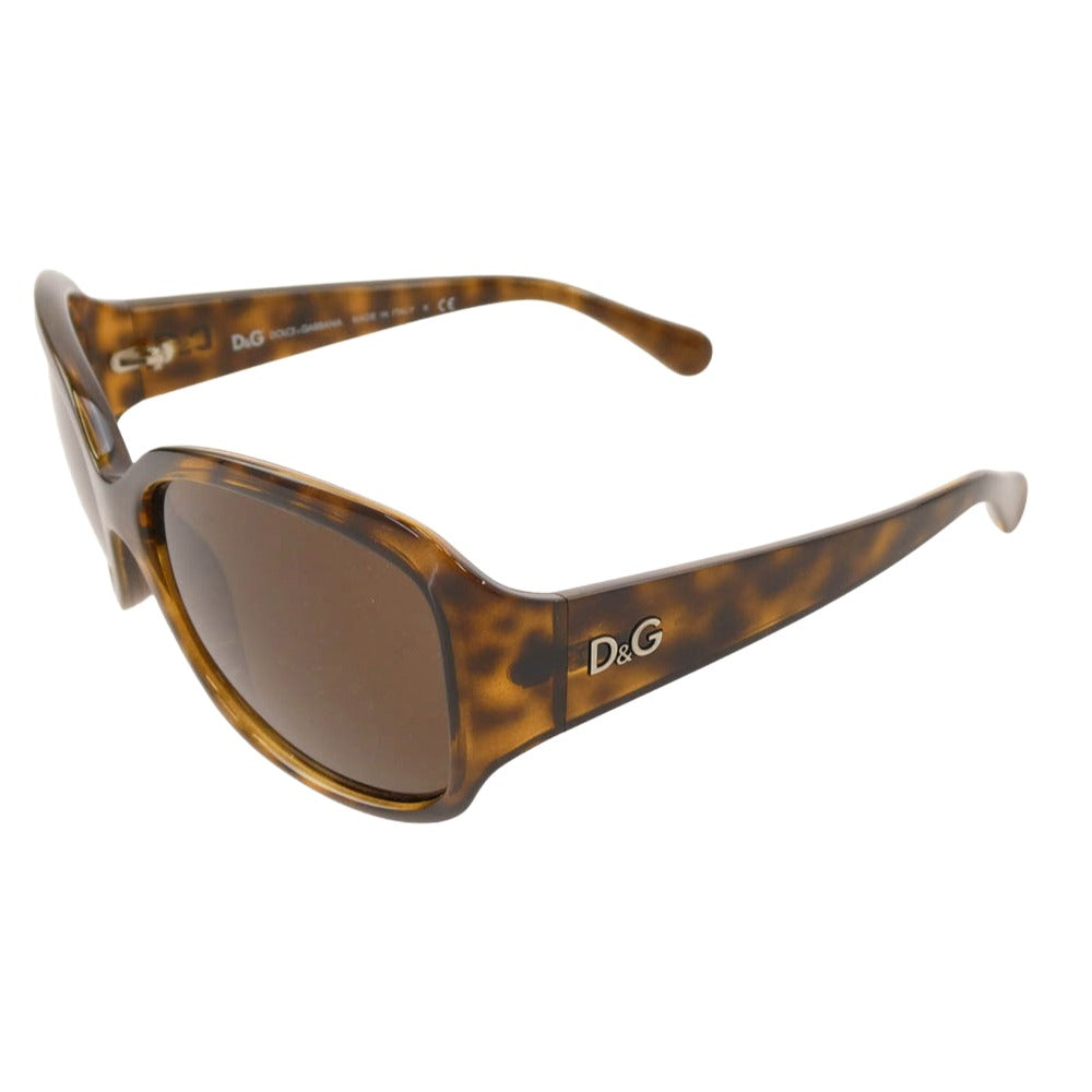 DOLCE&GABBANA ドルチェアンドガッバーナ 8065 イタリア製 オーバル バタフライ サングラス ブラウン系 59□16　130【中古】