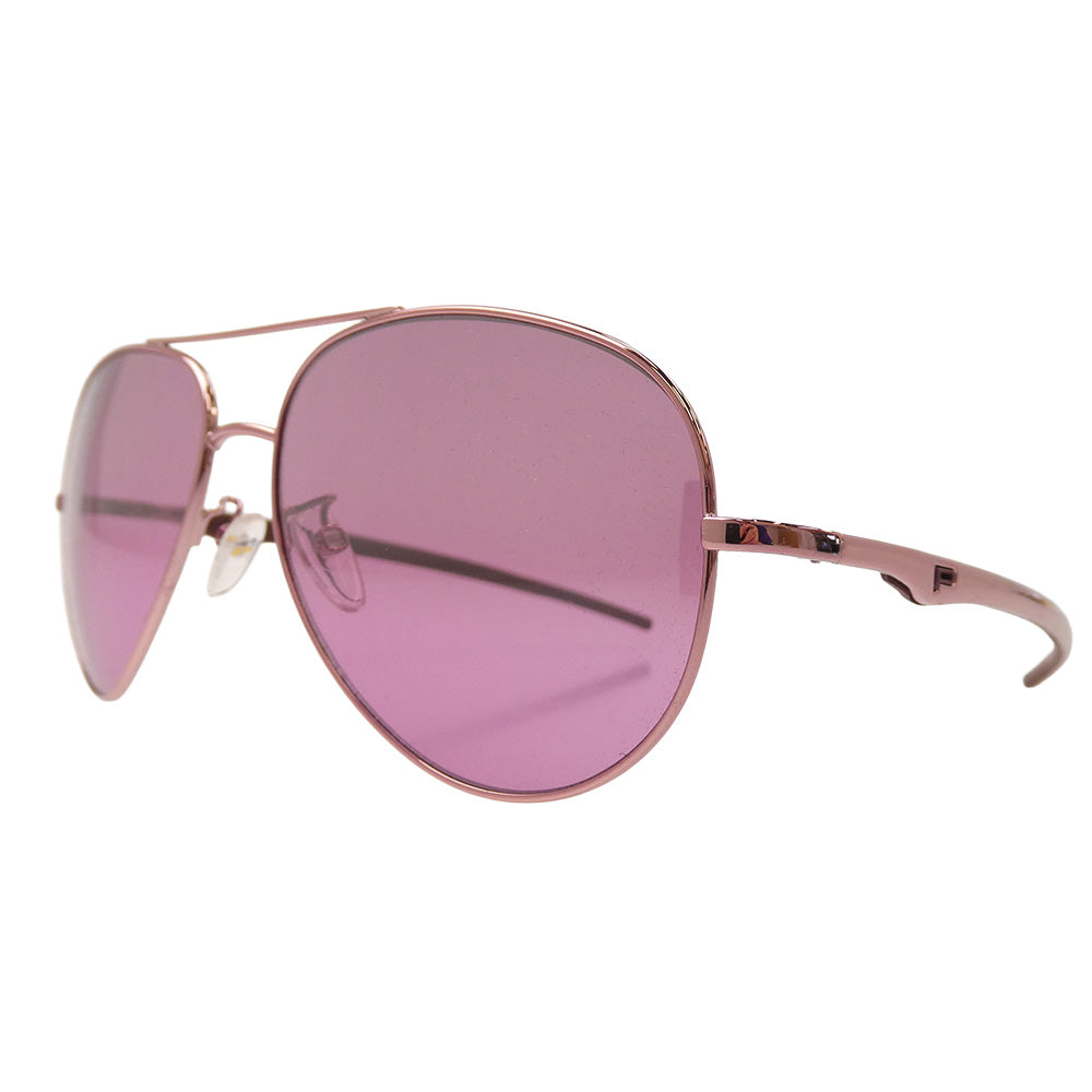 ポリス 8054 ティアドロップ ツーブリッジ サングラス パープル系【中古】