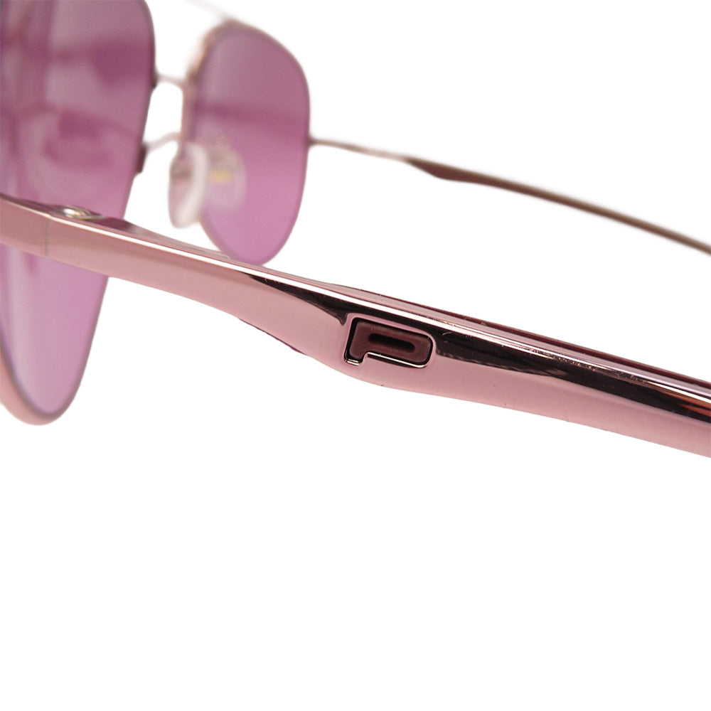 ポリス 8054 ティアドロップ ツーブリッジ サングラス パープル系【中古】