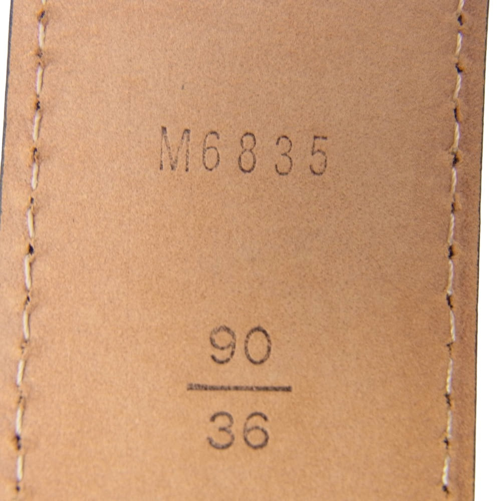 LOUIS VUITTON ルイ・ヴィトン M6835 ダミエ サンチュール リヴェテッド ベルト ブラウン系【美品】【中古】