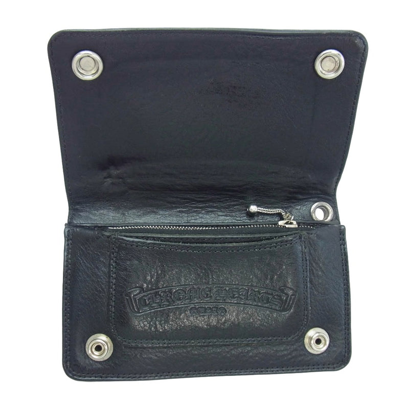 CHROME HEARTS クロムハーツ（原本無） 1ZIP クロスボール レザー