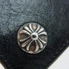 CHROME HEARTS クロムハーツ（原本無） 1ZIP クロスボール レザー ウォレット 財布 ブラック系【中古】