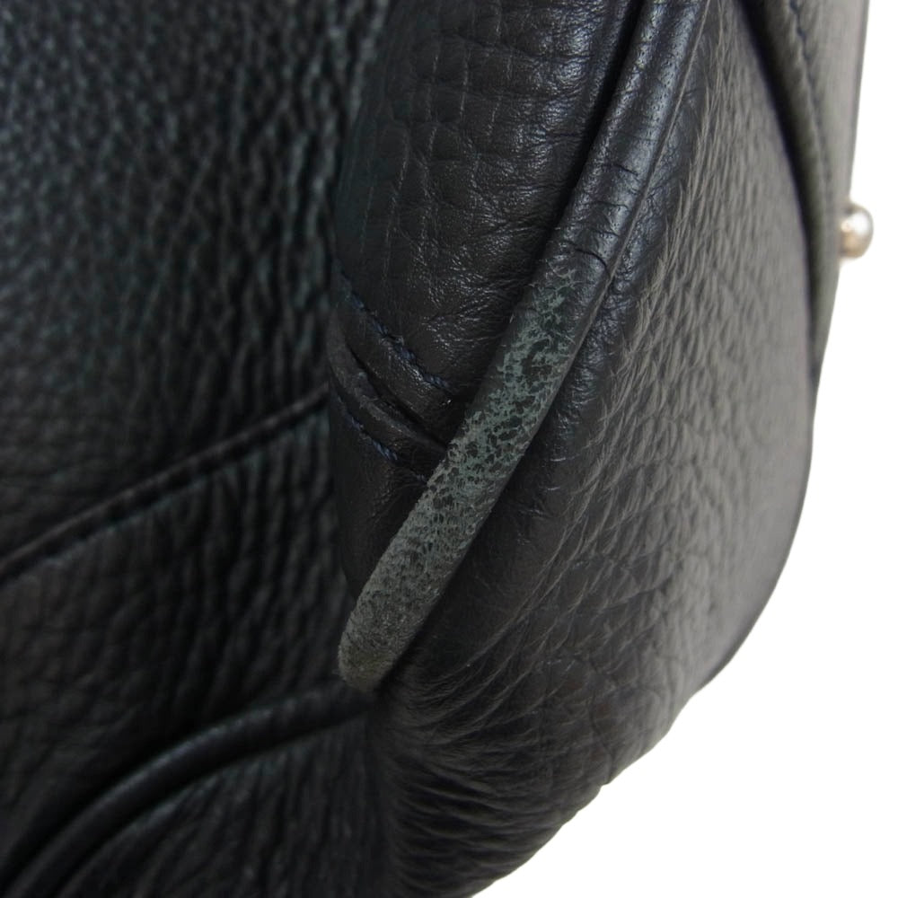 PELLE MORBIDA ペッレモルビダ PMO-MB048 Maiden Voyage メイデンボヤージュ シュリンクレザー IDカードホイッスル付き ビジネストートバッグ ネイビー系【中古】