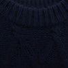 MONCLER モンクレール I20919C00012 M2106 モンクレールジャパンタグ GIROCOLLO TRICOT ワッペン付 モヘヤ混 ウールニット セーター ネイビー系 M【中古】