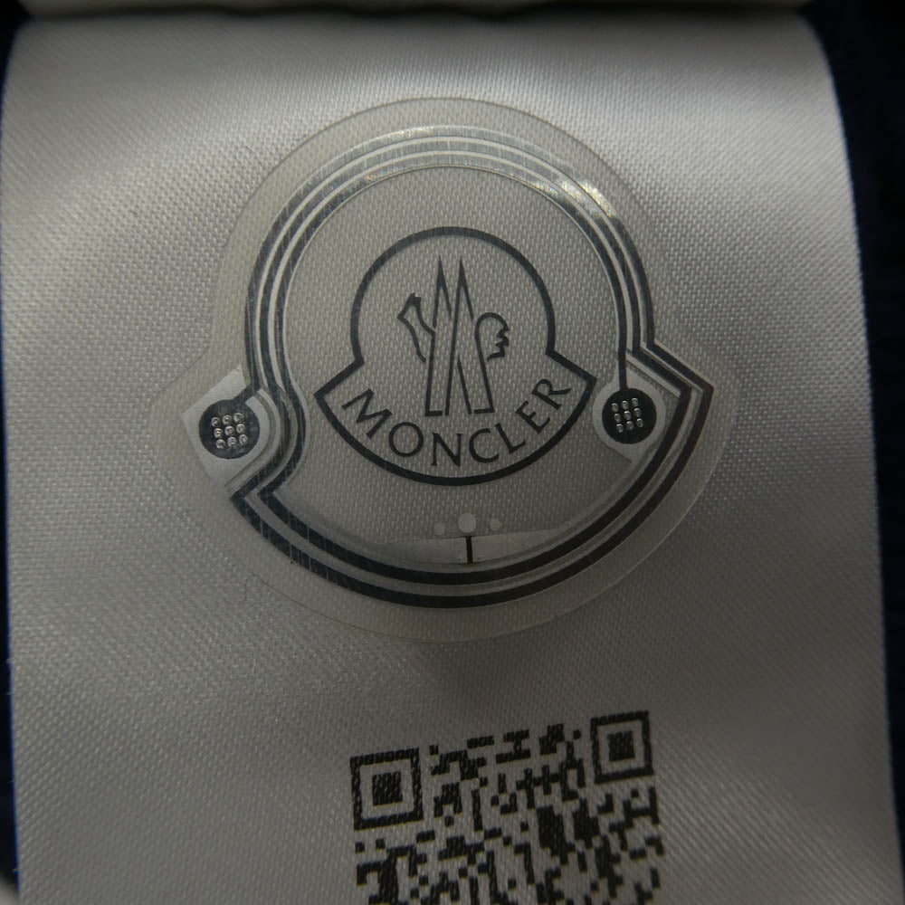 MONCLER モンクレール I20919C00012 M2106 モンクレールジャパンタグ GIROCOLLO TRICOT ワッペン付 モヘヤ混 ウールニット セーター ネイビー系 M【中古】