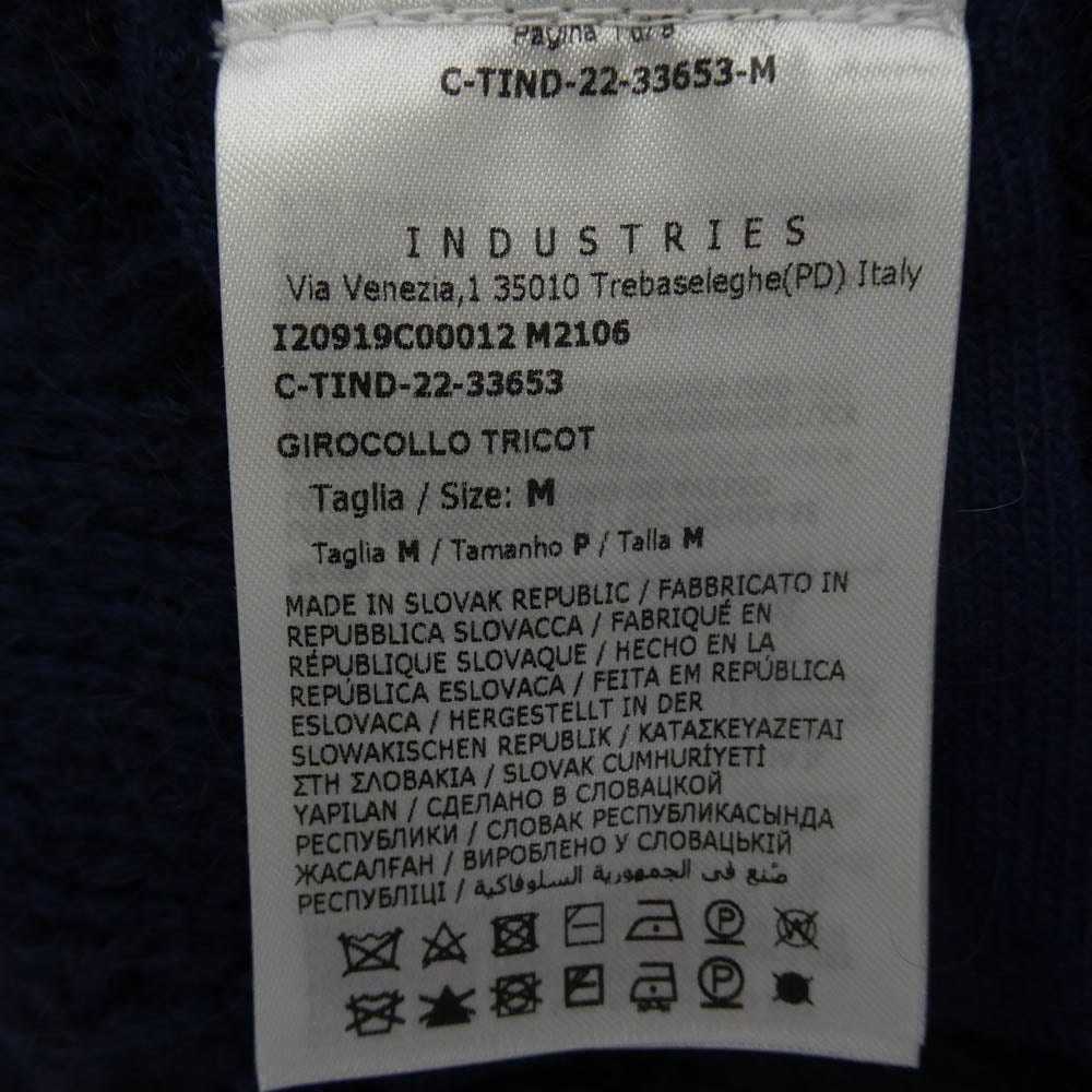 MONCLER モンクレール I20919C00012 M2106 モンクレールジャパンタグ GIROCOLLO TRICOT ワッペン付 モヘヤ混 ウールニット セーター ネイビー系 M【中古】