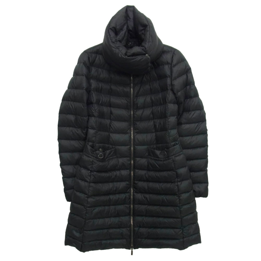 MONCLER モンクレール 420934936800 VERNDIS 襟着脱可能 ハイネック 2WAY ダウンコート ダウンジャケット ブラック系 00【中古】