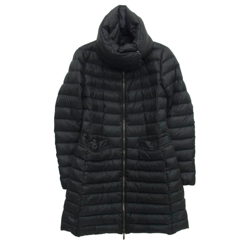 MONCLER モンクレール 420934936800 VERNDIS 襟着脱可能 ハイネック 2WAY ダウンコート ダウンジャケット ブラック系 00【中古】
