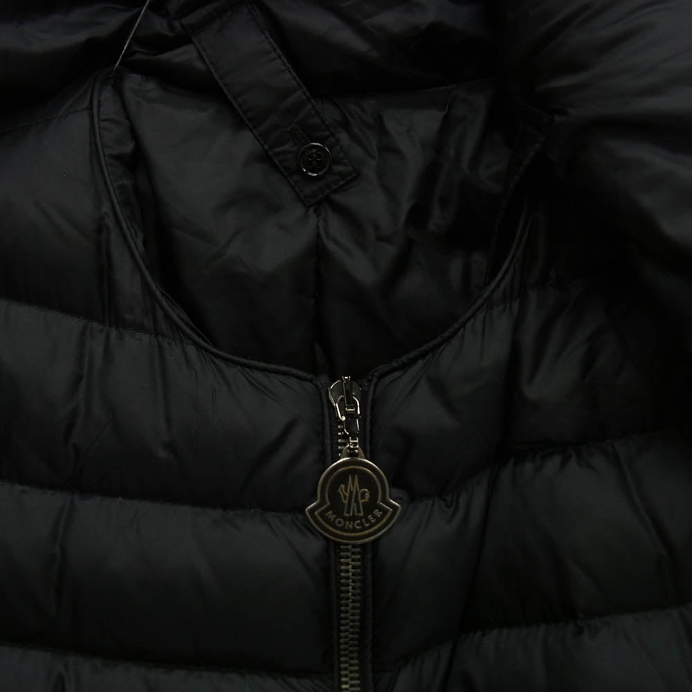 MONCLER モンクレール 420934936800 VERNDIS 襟着脱可能 ハイネック 2WAY ダウンコート ダウンジャケット ブラック系 00【中古】