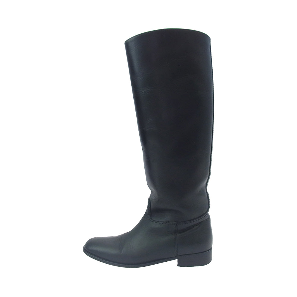 マリアムナシールザデー Canyon Boots オールレザー ジョッキー ロングブーツ ブラック系 39【中古】