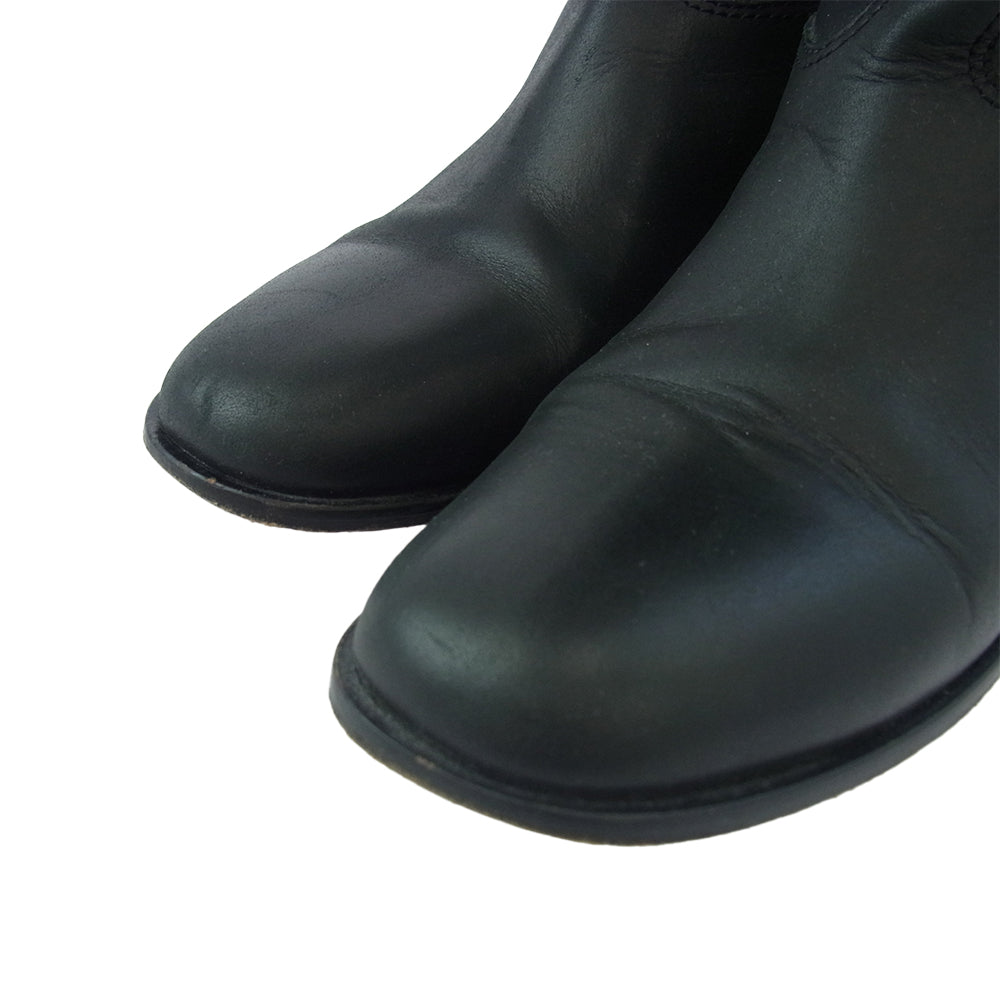 マリアムナシールザデー Canyon Boots オールレザー ジョッキー ロングブーツ ブラック系 39【中古】