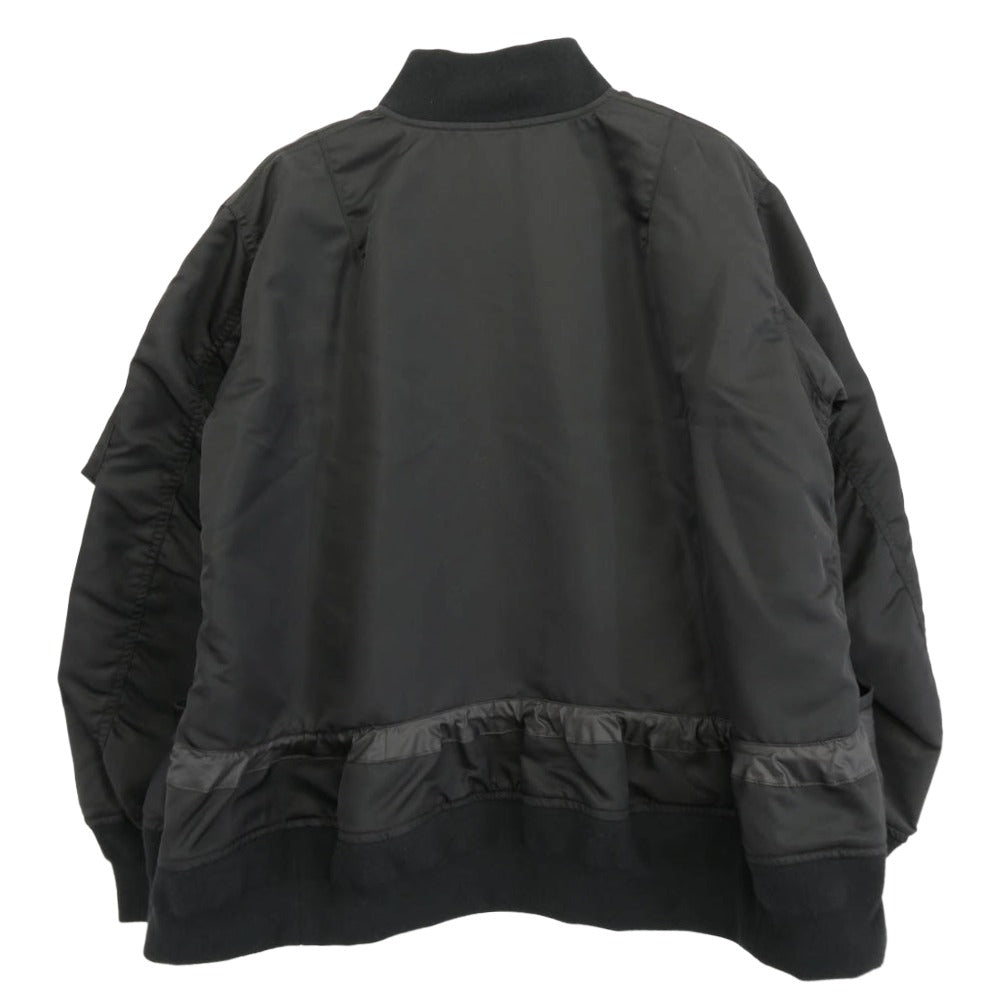 Sacai サカイ 25AW 25-07992 Nylon Twill Blouson BLACK ナイロンツイル ブルゾン ジャケット ブラック系 2【美品】【中古】