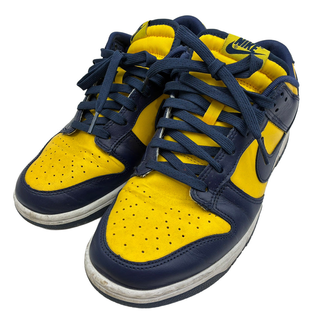 NIKE ナイキ DD1391-700 Michigan dunk low ミシガン ダンクロー ローカット スニーカー ネイビー系 イエロー系 27.0cm【中古】