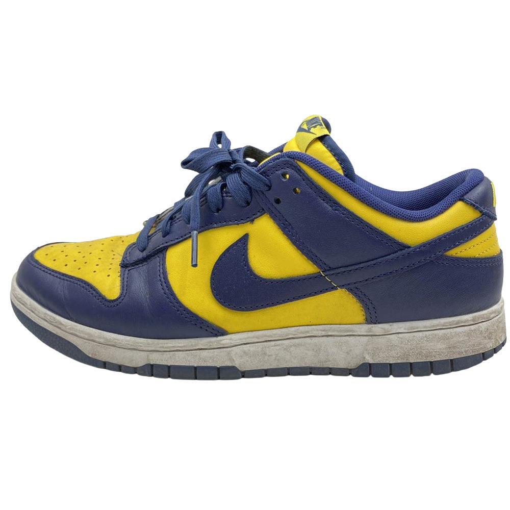 NIKE ナイキ DD1391-700 Michigan dunk low ミシガン ダンクロー ローカット スニーカー ネイビー系 イエロー系 27.0cm【中古】