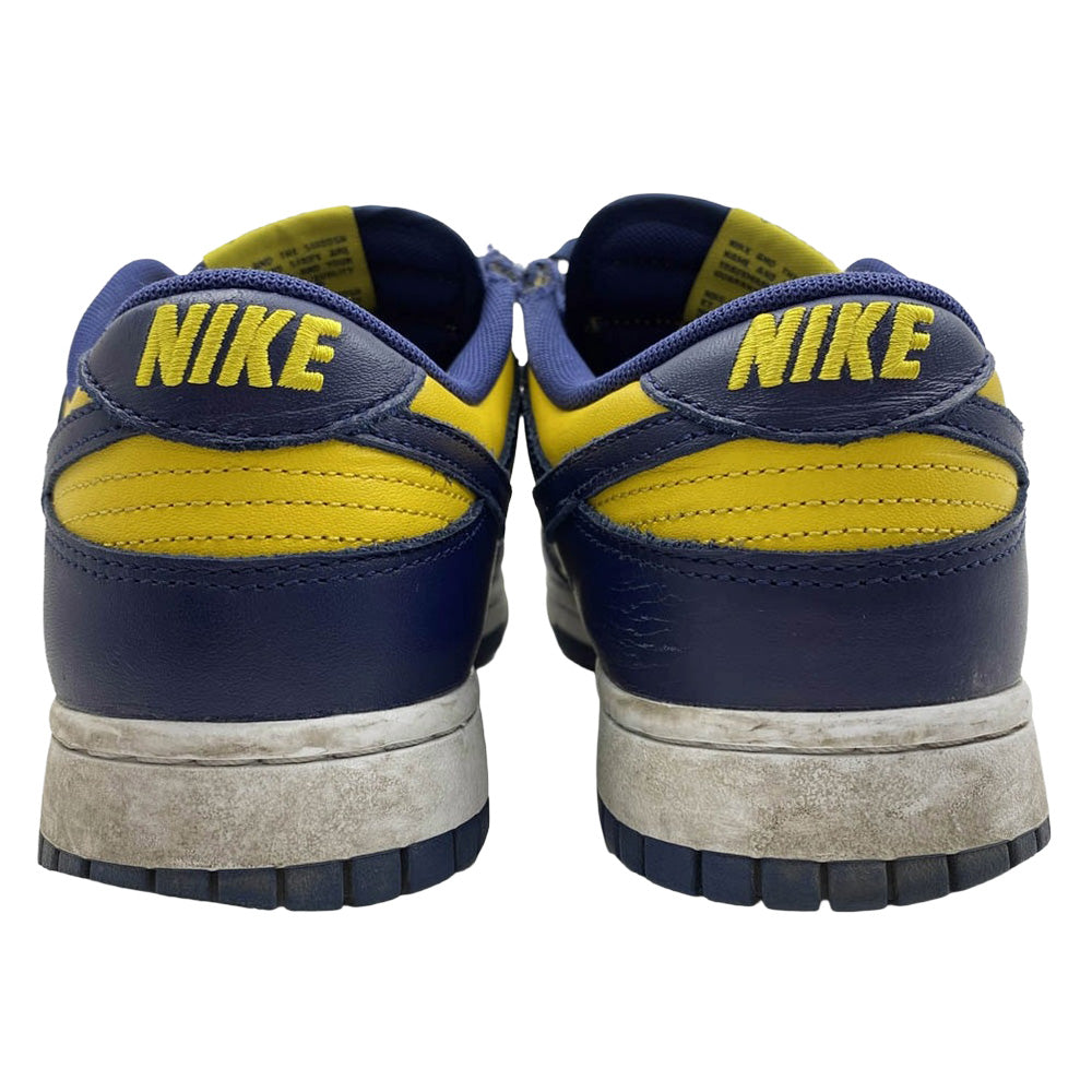 NIKE ナイキ DD1391-700 Michigan dunk low ミシガン ダンクロー ローカット スニーカー ネイビー系 イエロー系 27.0cm【中古】