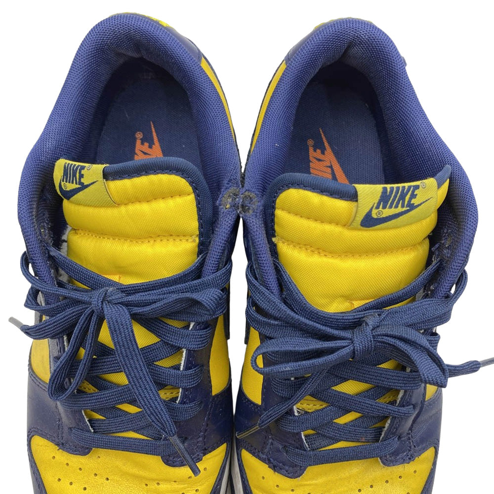 NIKE ナイキ DD1391-700 Michigan dunk low ミシガン ダンクロー ローカット スニーカー ネイビー系 イエロー系 27.0cm【中古】