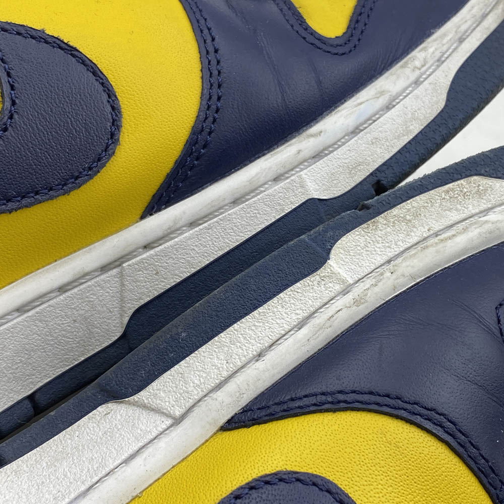NIKE ナイキ DD1391-700 Michigan dunk low ミシガン ダンクロー ローカット スニーカー ネイビー系 イエロー系 27.0cm【中古】