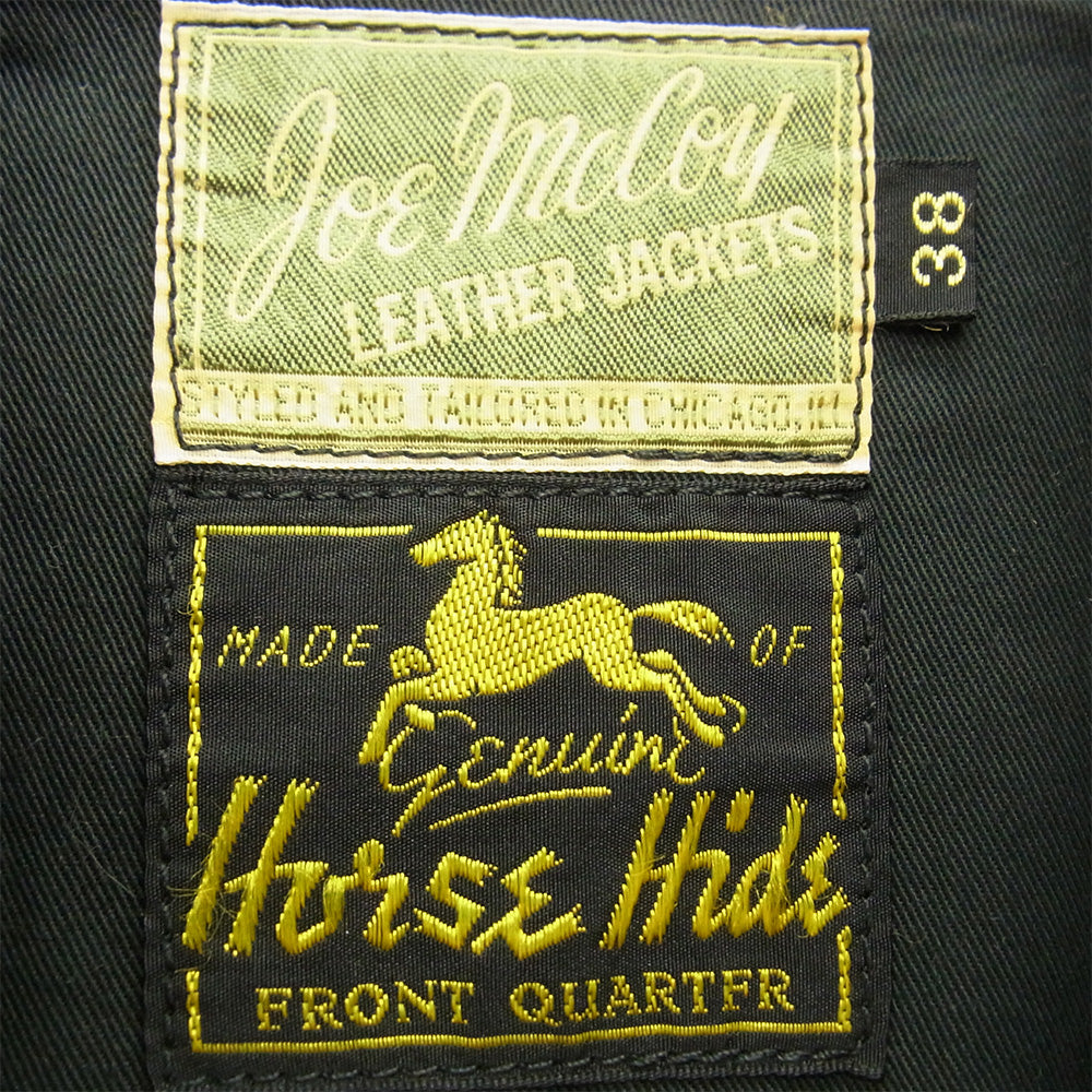 The REAL McCOY'S ザリアルマッコイズ 30s LEATHER SPORTS JACKET 茶芯 ホースハイド シングル ライダース ジャケット ダークブラウン系 M 38【中古】