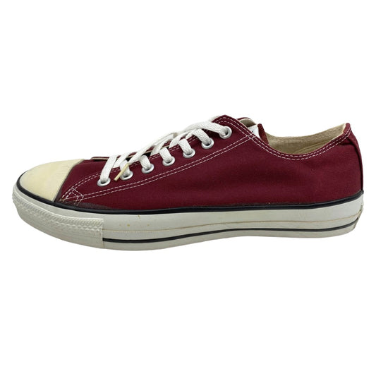 CONVERSE コンバース M9691 観賞用 90s USA製 ALL STAR OX MAROON オールスター ローカットスニーカー エンジ系 11【中古】