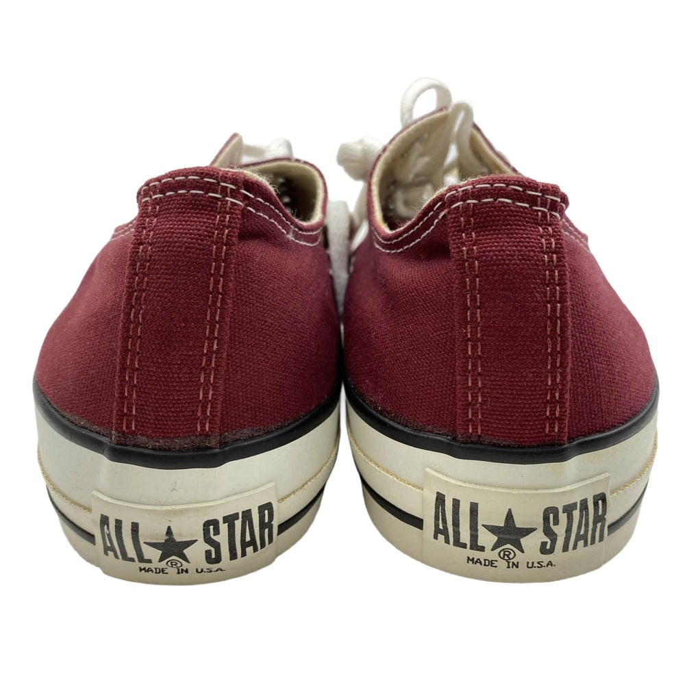 CONVERSE コンバース M9691 観賞用 90s USA製 ALL STAR OX MAROON オールスター ローカットスニーカー エンジ系 11【中古】