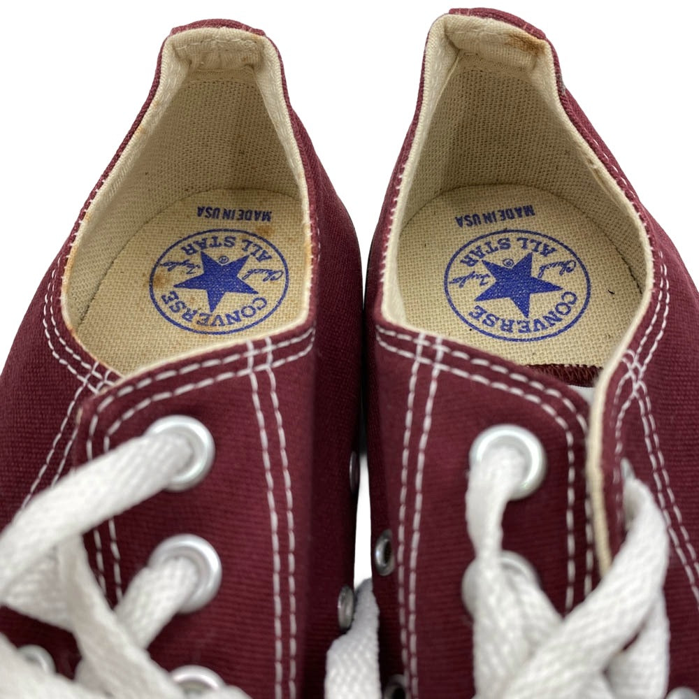 CONVERSE コンバース M9691 観賞用 90s USA製 ALL STAR OX MAROON オールスター ローカットスニーカー エンジ系 11【中古】