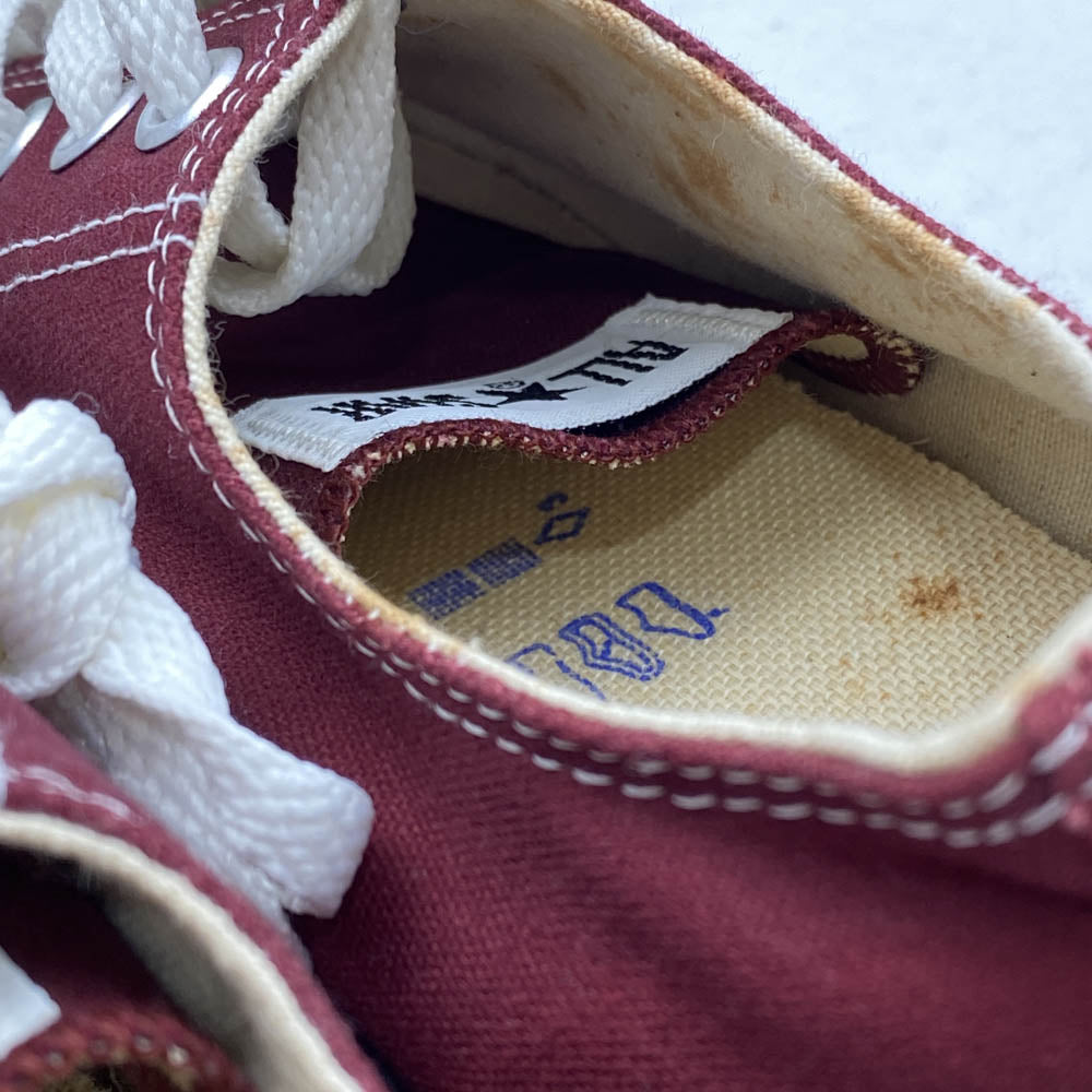 CONVERSE コンバース M9691 観賞用 90s USA製 ALL STAR OX MAROON オールスター ローカットスニーカー エンジ系 11【中古】