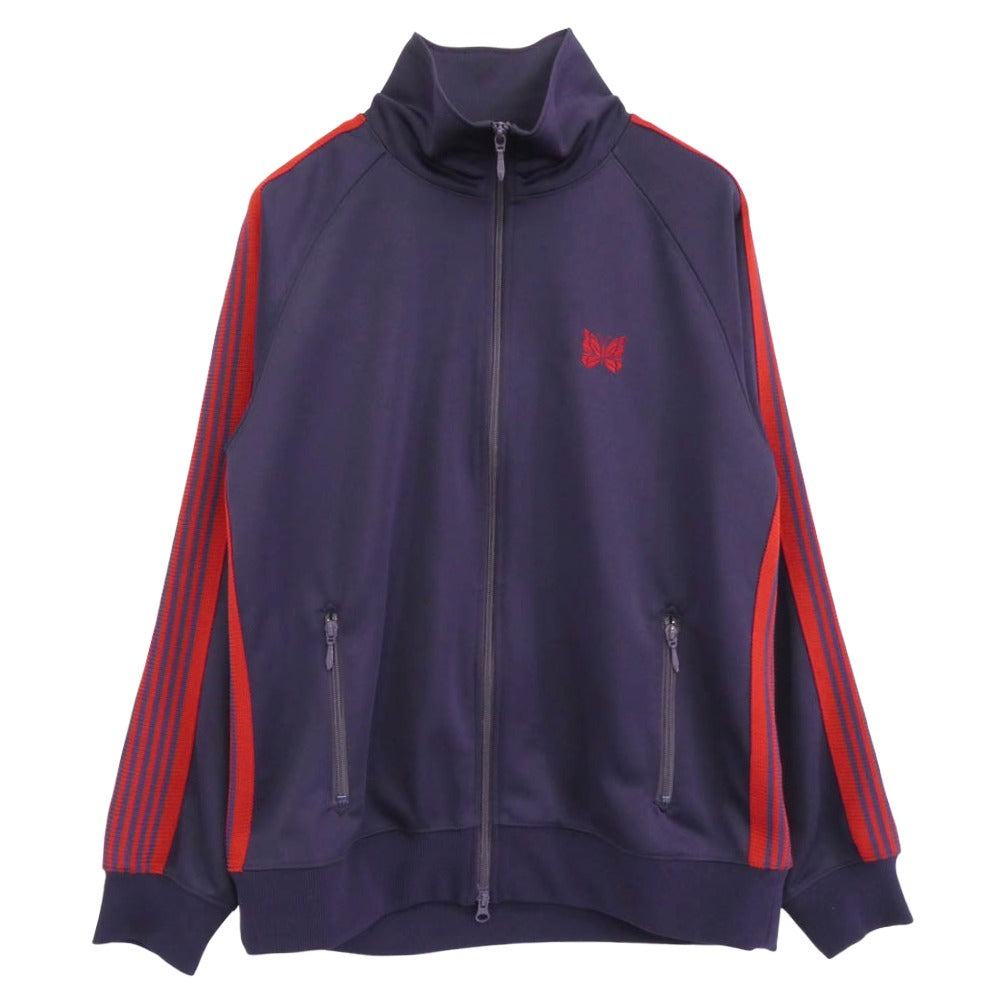 Needles ニードルス 22AW LQ227 Track Jacket 刺繍 トラック ジャケット パープル系 L【美品】【中古】