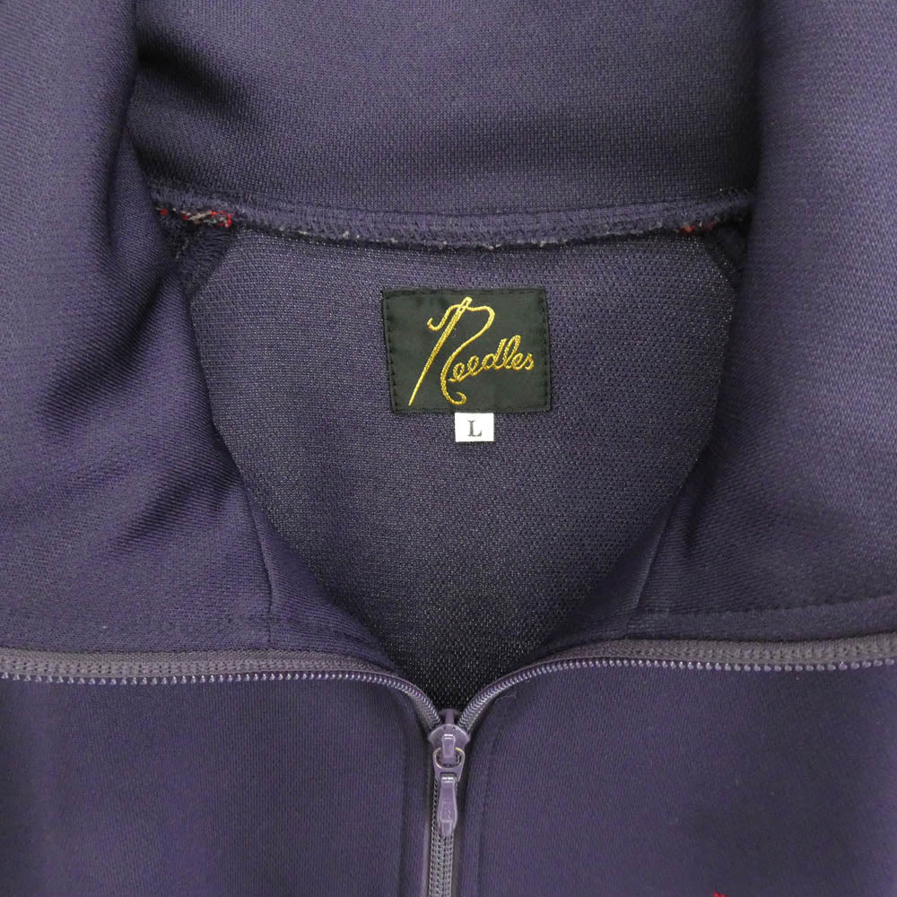 Needles ニードルス 22AW LQ227 Track Jacket 刺繍 トラック ジャケット パープル系 L【美品】【中古】