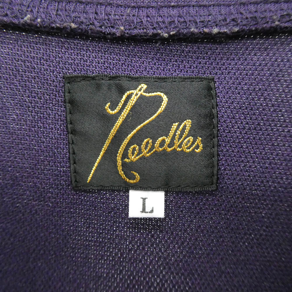 Needles ニードルス 22AW LQ227 Track Jacket 刺繍 トラック ジャケット パープル系 L【美品】【中古】