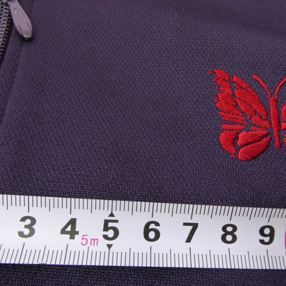 Needles ニードルス 22AW LQ227 Track Jacket 刺繍 トラック ジャケット パープル系 L【美品】【中古】