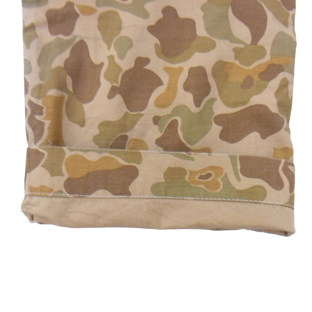 リアルムーン カモフラ カーゴ パンツ カーキ系 32【中古】