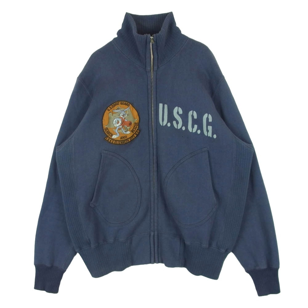 TOY'S McCOY トイズマッコイ WARNER BROS ワーナーブラザーズ ジップアップ スウェット ジャケット ブルー系 40【中古】