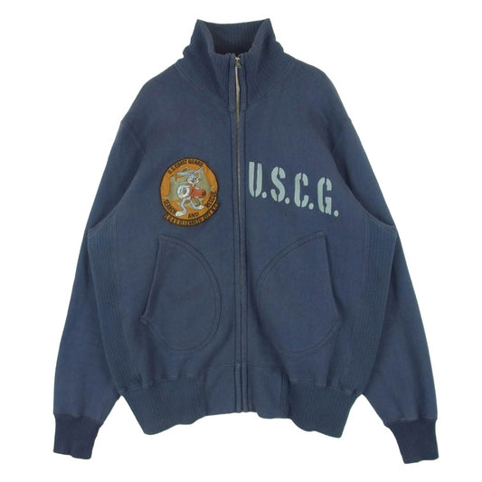 TOY'S McCOY トイズマッコイ WARNER BROS ワーナーブラザーズ ジップアップ スウェット ジャケット ブルー系 40【中古】